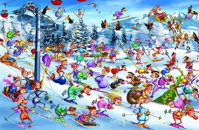 Пазл PIATNIK Різдв'яне катання на лижах, 1000 елементів
