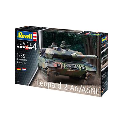 Збірна модель-копія Revell Танк Леопард 2 A6/A6NL  рівень 4 масштаб 1:35