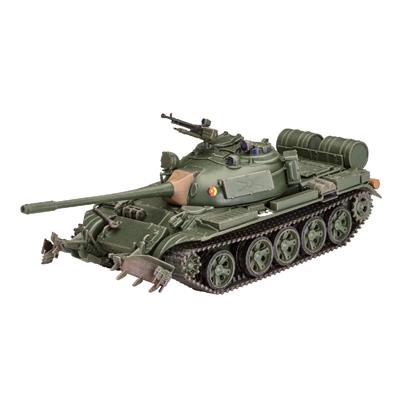 Збірна модель-копія Revell Танк Т-55А/АМ з колійним мінним тралом КМТ-6  рівень 4 масштаб  1:72