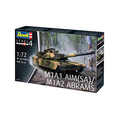 Збірна модель-копія Revell Танк Абрамс M1A1 AIM(SA)/ M1A2 рівень 4 масштаб 1:72