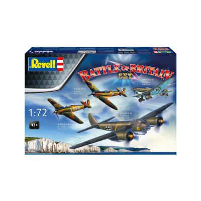 Збірна модель-копія Revell На честь 85-річчя Битви за Британію 4 літаки, рів 5, м: 1:72