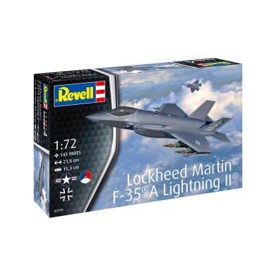 Збірна модель-копія Revell Літак Lockheed Martin F-35A Lightning II, рів 4, м: 1:72