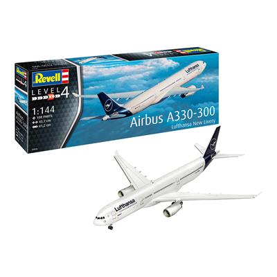 Збірна модель-копія Revell Літак Airbus A330-300 Lufthansa рівень 4 масштаб 1:144