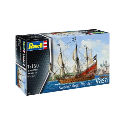 Збірна модель-копія Revell Шведський королівський військовий корабель Vasa, рів 4, м: 1:150