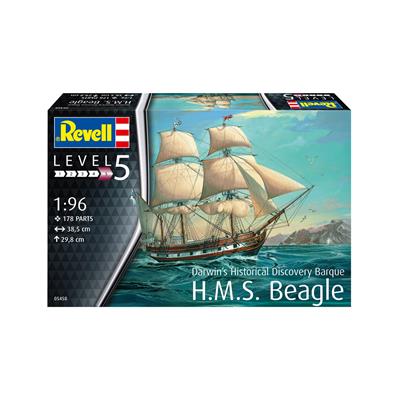 Збірна модель-копія Revell Барк H.M.S. Beagle рівень 4 масштаб 1:96