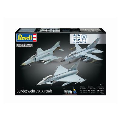 Збірна модель-копія Revell набір до 70 річниці ВПС Німеччини 3 літаки, рів 5, м: 1:72