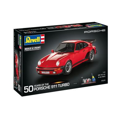 Збірна модель-копія Revell набір до 50 річниці автомобіль Porsch 911 Турбо, рів 4, м: 1:24