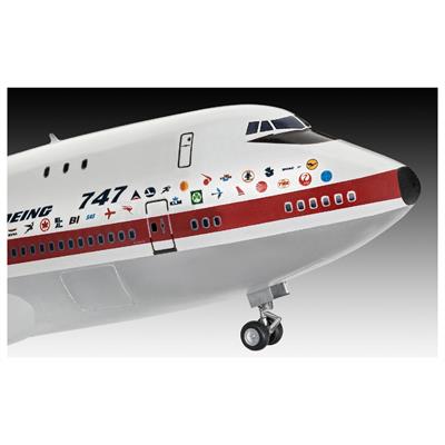 Збірна модель-копія Revell Літак Боїнг-747-100 50 років рівень 4 масштаб 1:144