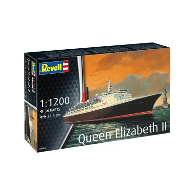 Збірна модель-копія Revell Корабель Queen Elizabeth II, рів 4, м: 1:1200