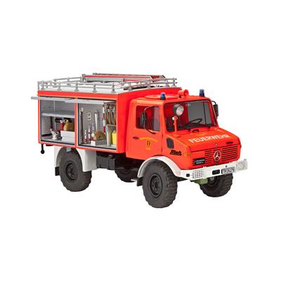 Збірна модель-копія Revell Пожежна машина Unimog U1300L TLF 8/18 рівень 5 масштаб 1:24