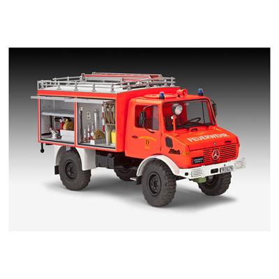 Збірна модель-копія Revell Пожежна машина Unimog U1300L TLF 8/18 рівень 5 масштаб 1:24