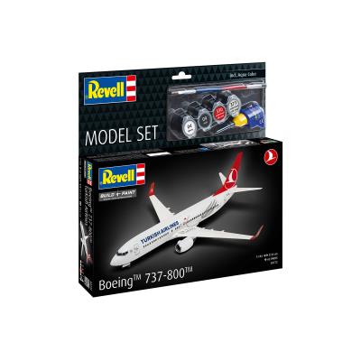 Збірна модель-копія Revell набір Літак Boeing 737-800 'Turkish Airlines', рів 4, м: 1:144