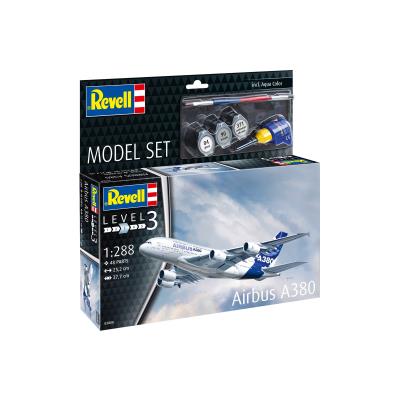 Збірна модель-копія Revell набір Літак Airbus A380, рів 3, м: 1:288