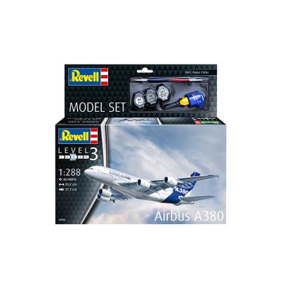 Збірна модель-копія Revell набір Літак Airbus A380, рів 3, м: 1:288
