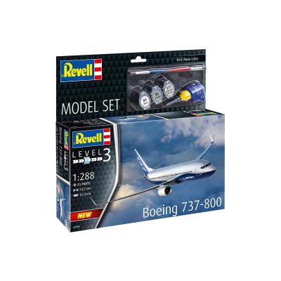Збірна модель-копія Revell набір Літак Boeing 737-800, рів 3, м: 1:288