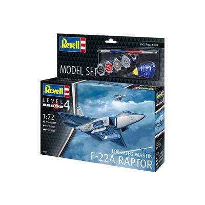 Збірна модель-копія Revell набір Літак Lockheed Martin F-22A Raptor рівень 4 масштаб 1:72