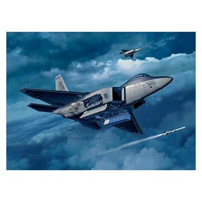 Збірна модель-копія Revell набір Літак Lockheed Martin F-22A Raptor рівень 4 масштаб 1:72