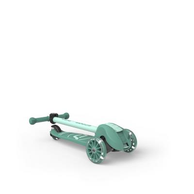 Самокат Scoot and Ride серії Highwaykick-3s з колесами що світяться сіро-зелений, 3+