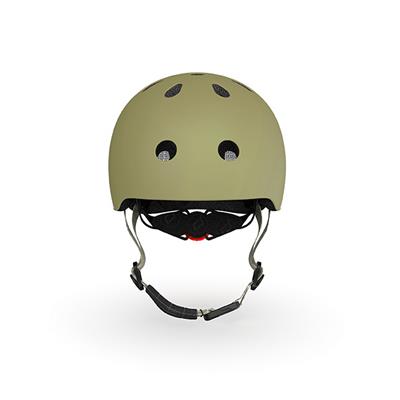 Шолом захисний дитячий Scoot and Ride, оливковий з ліхтариком 45-51см