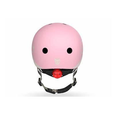 Шолом захисний дитячий Scoot and Ride, пастельно-рожевий, з ліхтариком, 45-51см