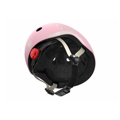 Шолом захисний дитячий Scoot and Ride, пастельно-рожевий, з ліхтариком, 45-51см