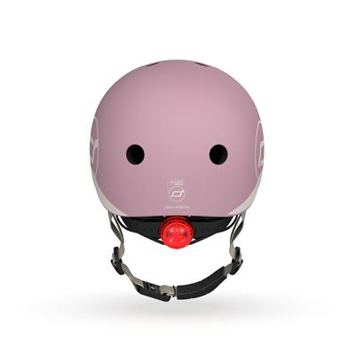 Шолом захисний дитячий Scoot and Ride, пастельно-бузковий з ліхтариком 45-51см