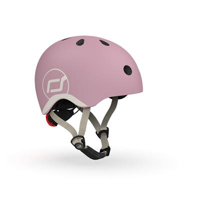 Шолом захисний дитячий Scoot and Ride, пастельно-бузковий з ліхтариком 45-51см