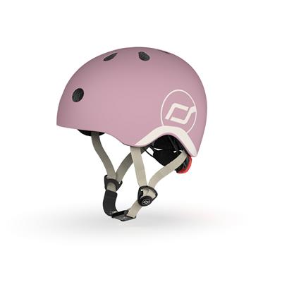 Шолом захисний дитячий Scoot and Ride, пастельно-бузковий з ліхтариком 45-51см