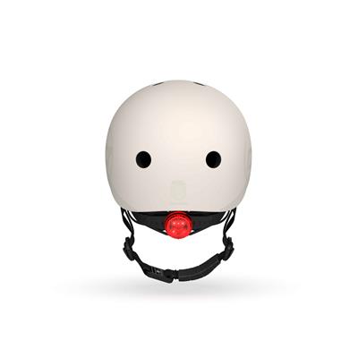 Шолом захисний дитячий Scoot and Ride, світло-сірий, з ліхтариком, 51-53см