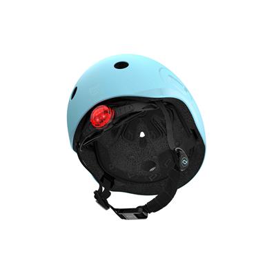Шолом захисний дитячий Scoot and Ride, лохина, з ліхтариком, 51-53см