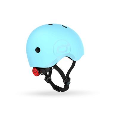 Шолом захисний дитячий Scoot and Ride, лохина, з ліхтариком, 51-53см
