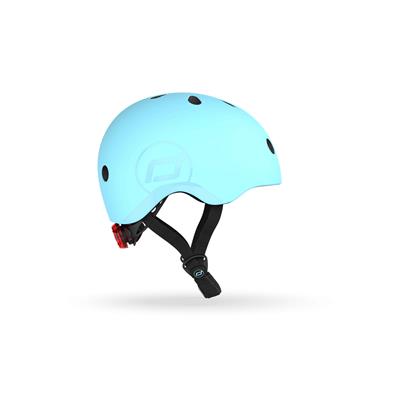 Шолом захисний дитячий Scoot and Ride, лохина, з ліхтариком, 51-53см