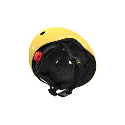 Шолом захисний дитячий Scoot and Ride, лимон, з ліхтариком, 51-53см