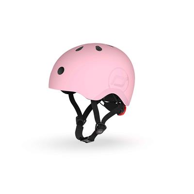 Шолом захисний дитячий Scoot and Ride, пастельно-рожевий, з ліхтариком, 51-53см