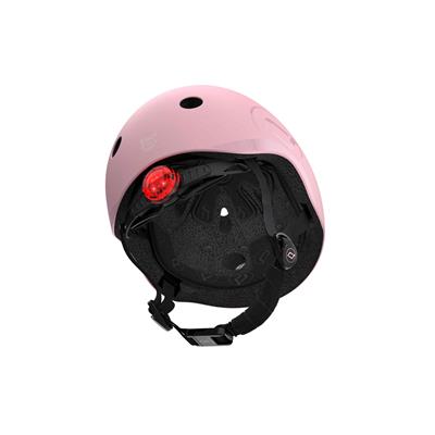 Шолом захисний дитячий Scoot and Ride, пастельно-рожевий, з ліхтариком, 51-53см