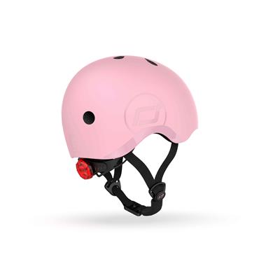 Шолом захисний дитячий Scoot and Ride, пастельно-рожевий, з ліхтариком, 51-53см
