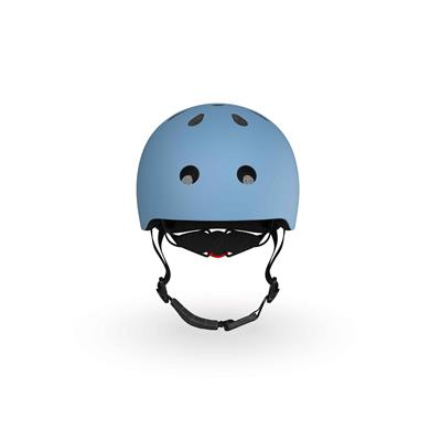 Шолом захисний дитячий Scoot and Ride, сіро-синій, з ліхтариком, 51-53см