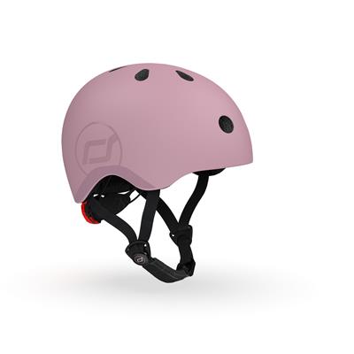 Шолом захисний дитячий Scoot and Ride, пастельно-бузковий з ліхтариком 51-53см
