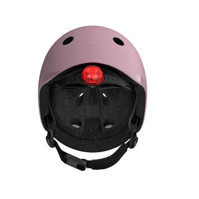 Шолом захисний дитячий Scoot and Ride, пастельно-бузковий з ліхтариком 51-53см
