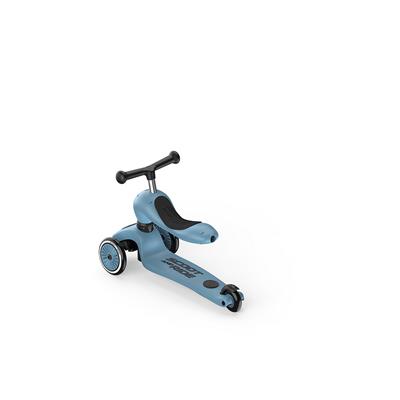 Самокат Scoot and Ride серії Highwaykick-1 Push and Go сіро-синій, до 5років