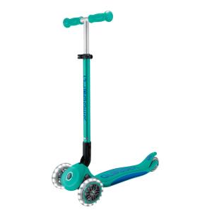 Самокат GLOBBER серії ELITE LIGHTS, смарагдово-зелений, колеса з підсвіткою, 50кг, 3+