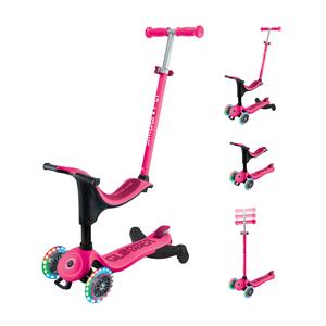 Самокат GLOBBER серії GO UP SPORTY 360 фуксія, до 20/50кг 1+, колеса з підсвіткою