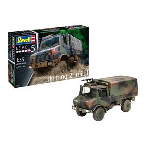 Збірна модель-копія Revell Вантажівка Unimog 2T milgl рівень 5 масштаб 1:35