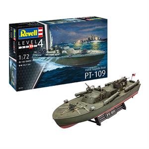 Збірна модель-копія Revell Патрульний торпедний катер PT-109 рівень 4 масштаб 1:72