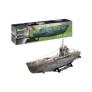 Збірна модель-копія Revell Німецький підводний човен типу VII C/41, рів 5, м: 1:72
