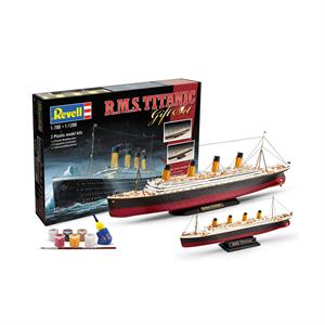 Збірна модель-копія Revell набір Корабель Титанік подарунковий набір рів 4 м 1:700 та 1:1200