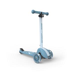 Самокат Scoot and Ride серії Highwaykick-3s з колесами що світяться сіро-синій, 3+