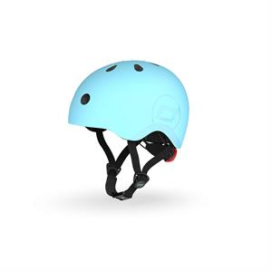 Шолом захисний дитячий Scoot and Ride, лохина, з ліхтариком, 51-53см