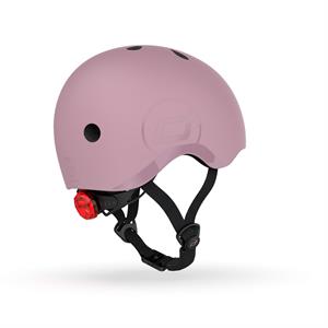 Шолом захисний дитячий Scoot and Ride, пастельно-бузковий з ліхтариком 51-53см