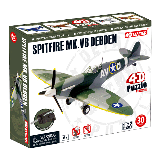 Об`ємний пазл 4D Master  Літак Spitfire MK.VB Debden